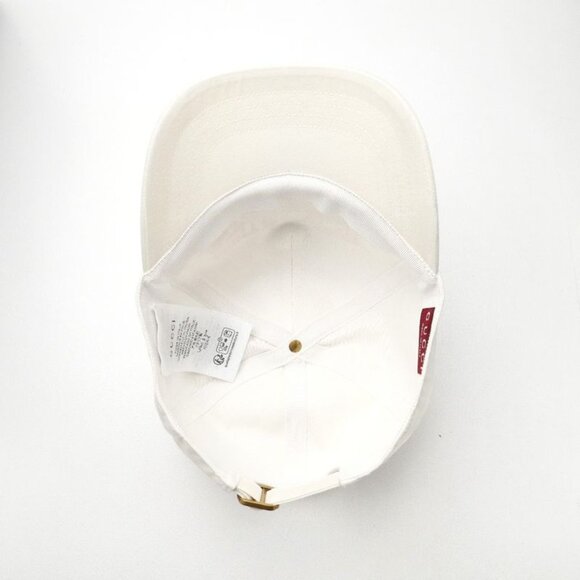 Gucci Never Usedmade in 2024 Cap Size L 59 Logo Embroidery White main image 6